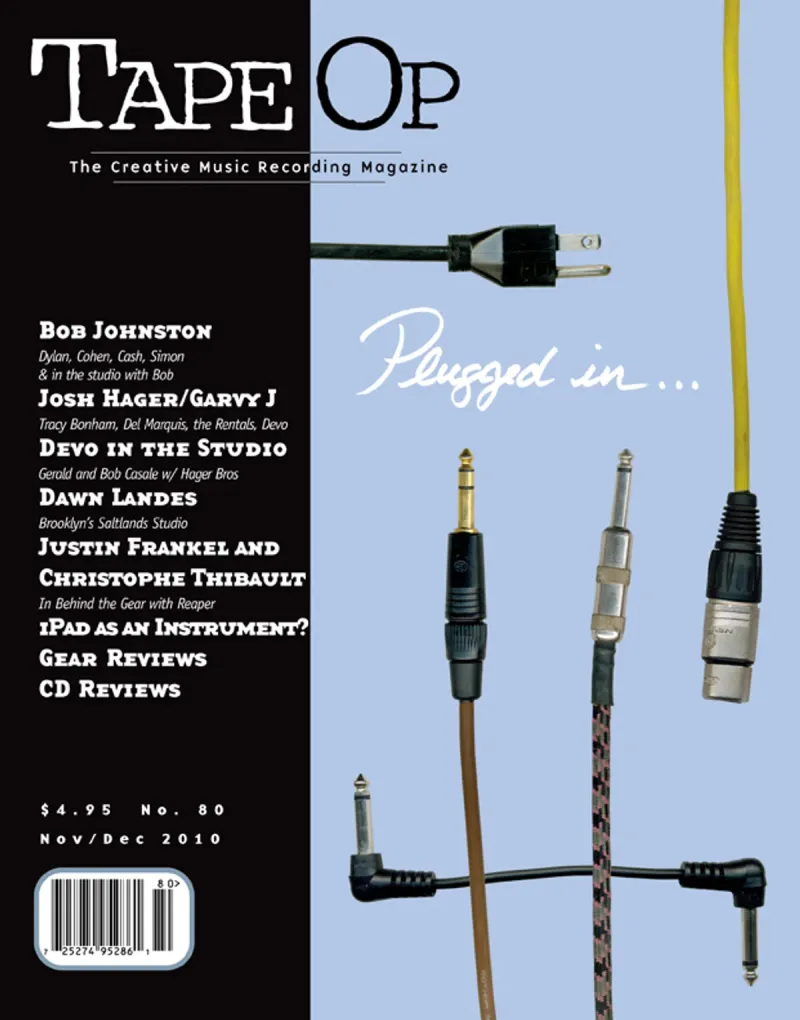 Tape Op Magazine Issue #80 Cover