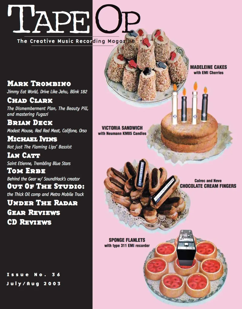 Tape Op Magazine Issue #36 Cover