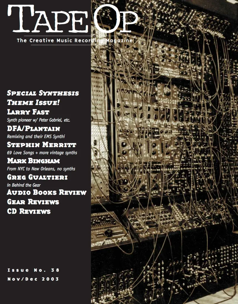 Tape Op Magazine Issue #38 Cover