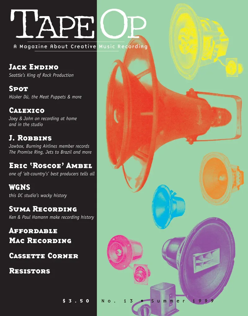 Tape Op Magazine Issue #13 Cover