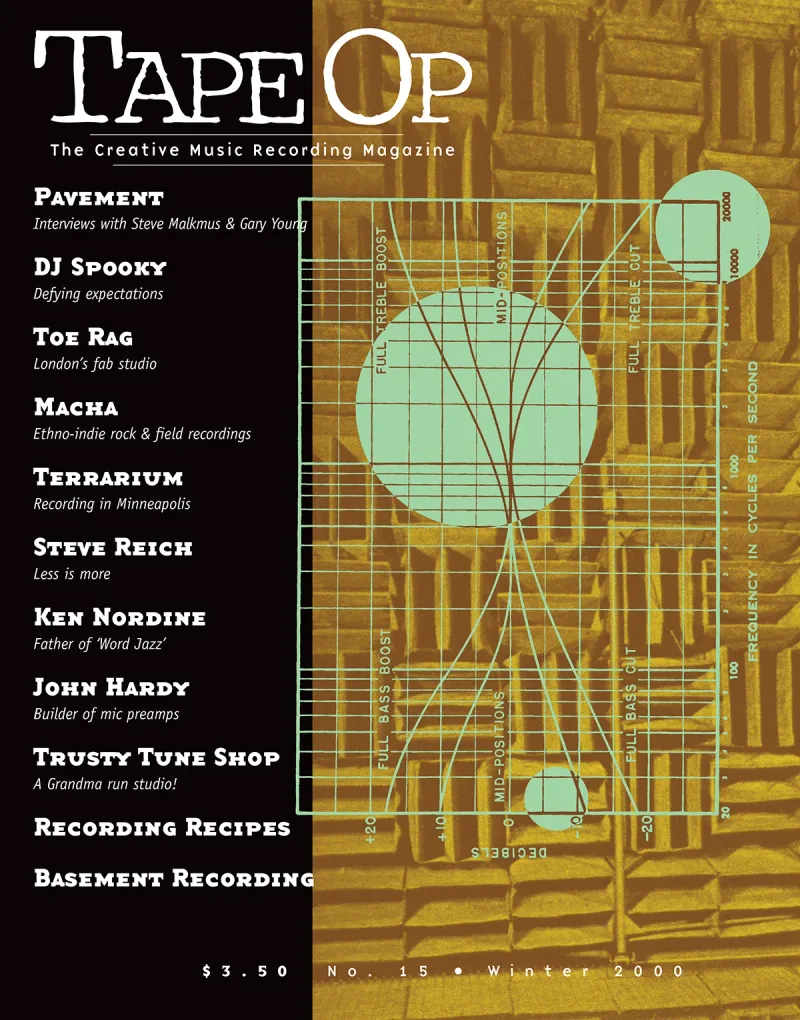 Tape Op Magazine Issue #15 Cover