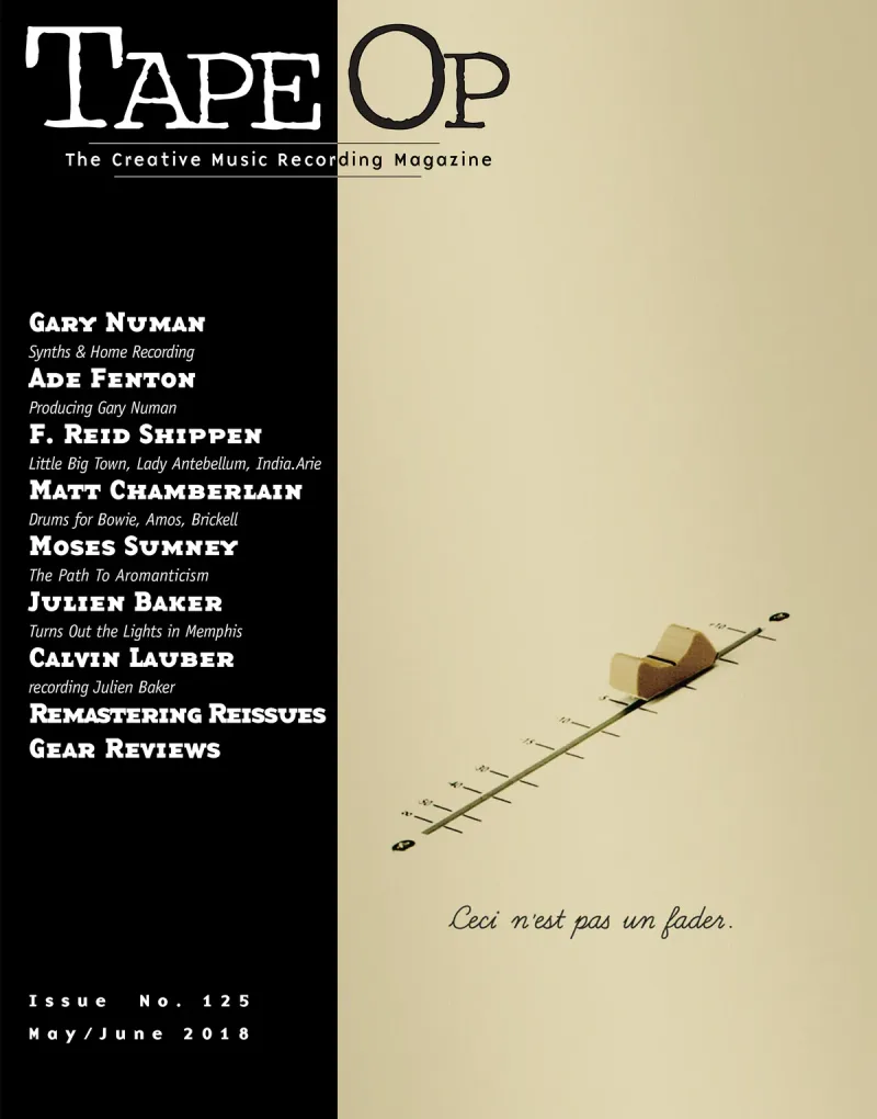 Tape Op Magazine Issue #125 Cover