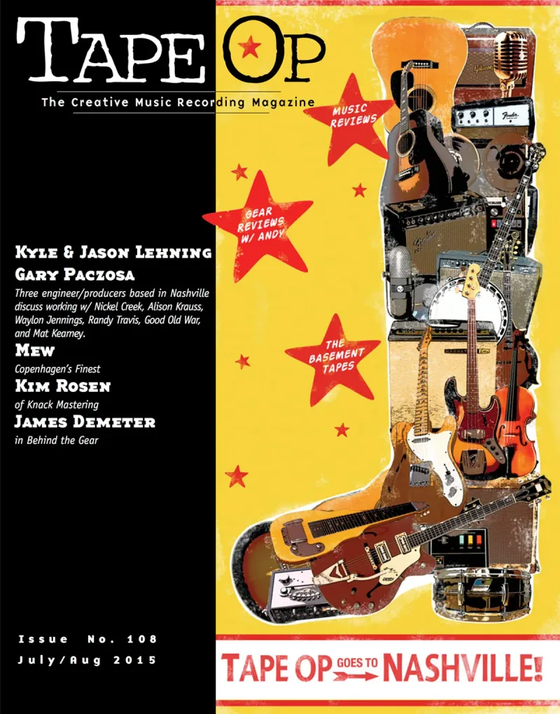 Tape Op Magazine Issue #108 Cover