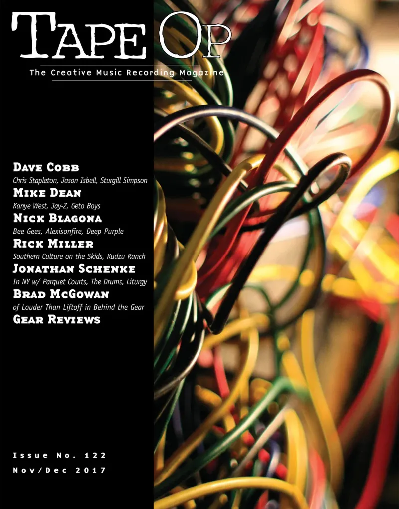 Tape Op Magazine Issue #122 Cover