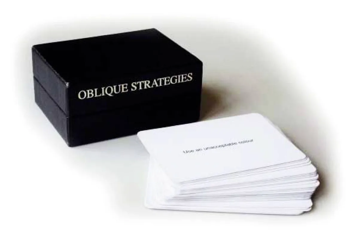 Not So Oblique Strategies