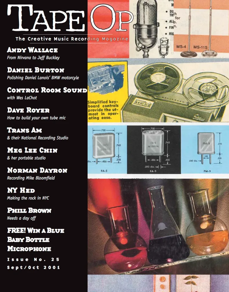 Tape Op Magazine Issue #25 Cover