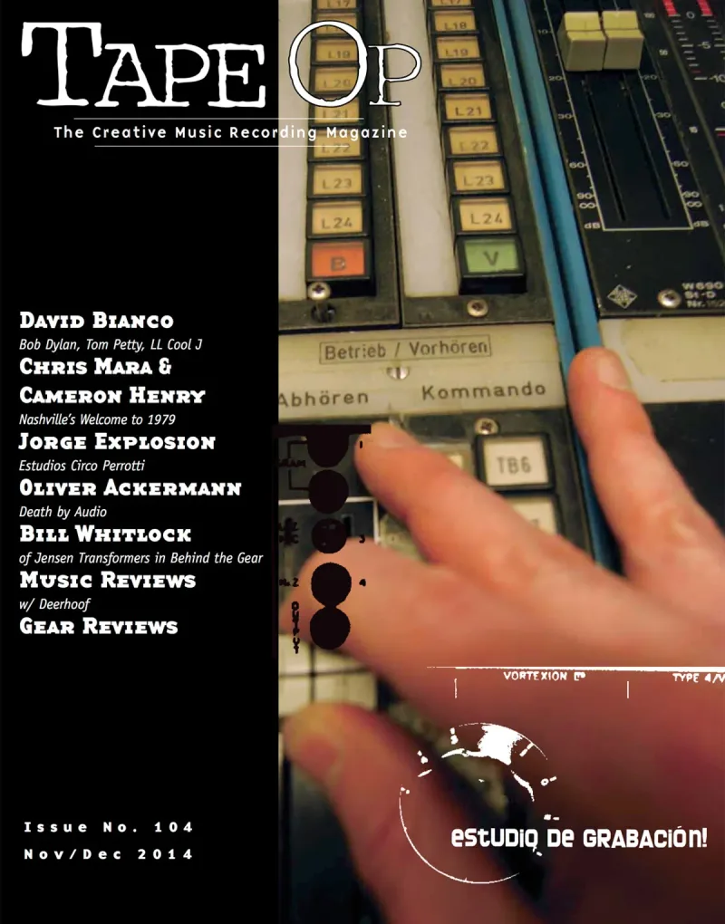 Tape Op Magazine Issue #104 Cover