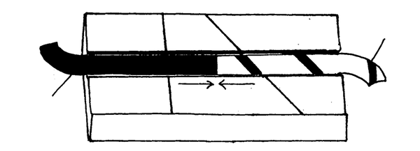 Diagram 1 - Tape splice cut angle