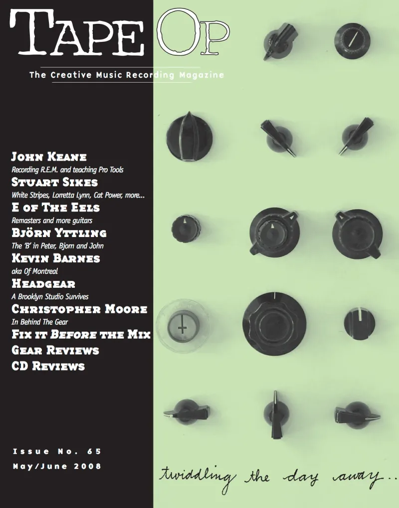 Tape Op Magazine Issue #65 Cover