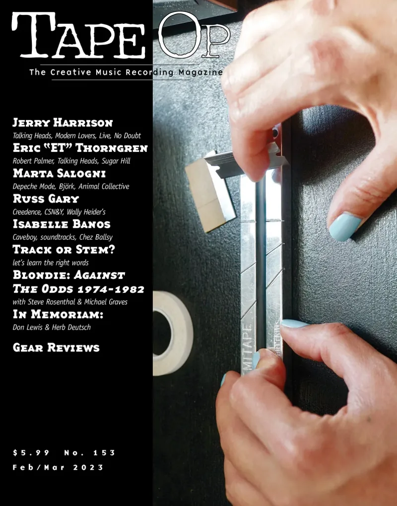 Tape Op Magazine Issue #153 Cover