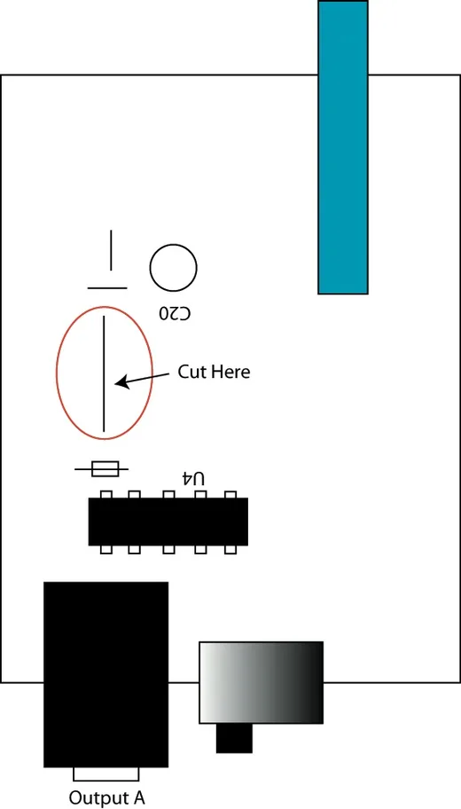 Alesis 3630 mod step 1
