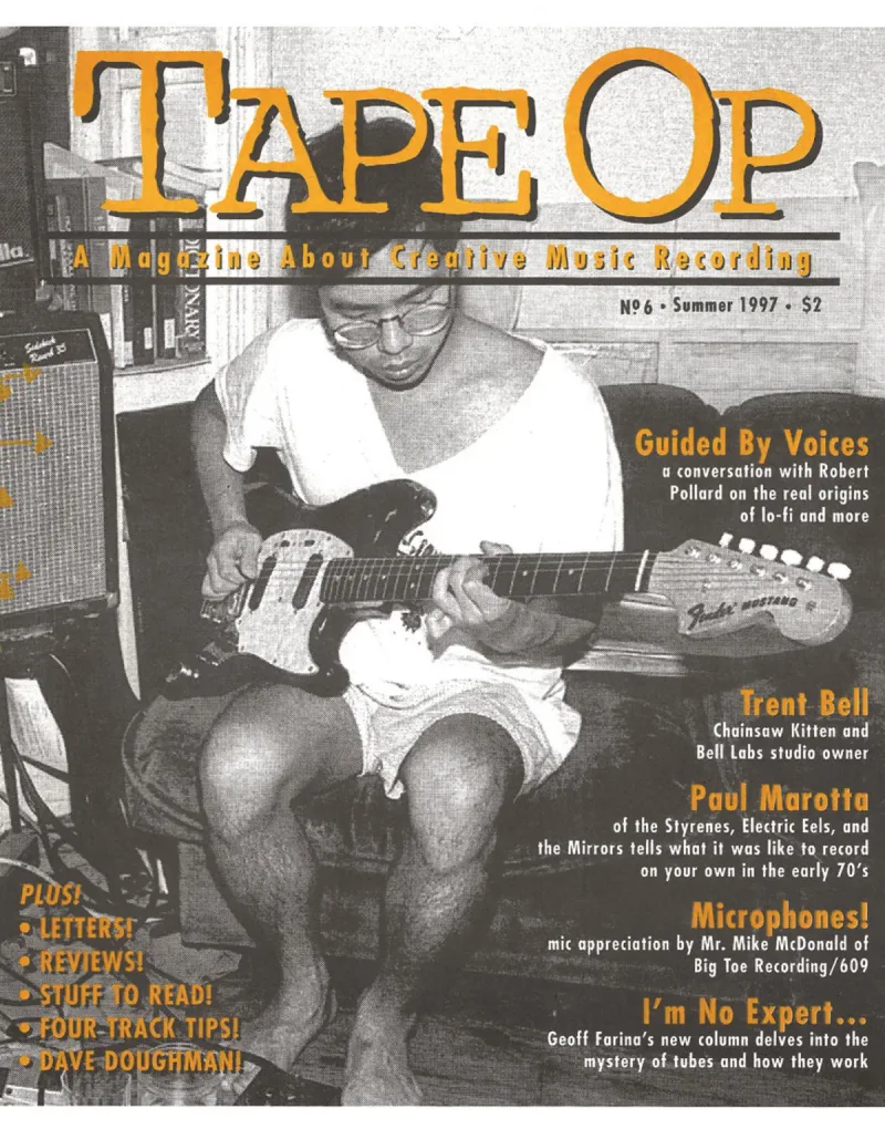 Tape Op Magazine Issue #6 Cover