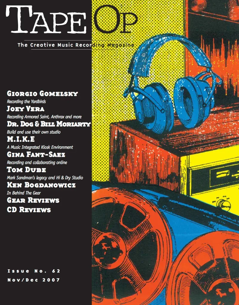Tape Op Magazine Issue #62 Cover