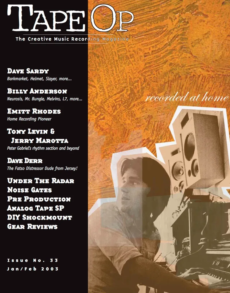 Tape Op Magazine Issue #33 Cover