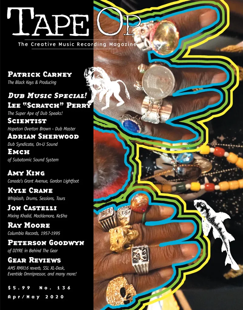 Tape Op Magazine Issue #136 Cover