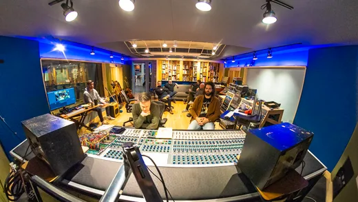 From Left – Intern Michael Iantosca, producer/drummer Dave Brophy, keyboardist James Rohr, bassist Joe McMahon, singer/songwriter Will Dailey, guitarist Andrew Stern, engineer James Bridges. PHOTO: Rafi Sofer