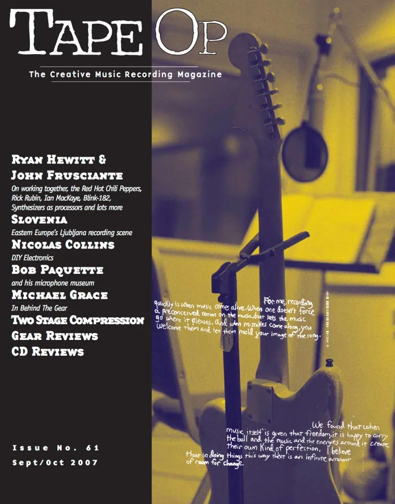 Tape Op Magazine Issue #61 Cover
