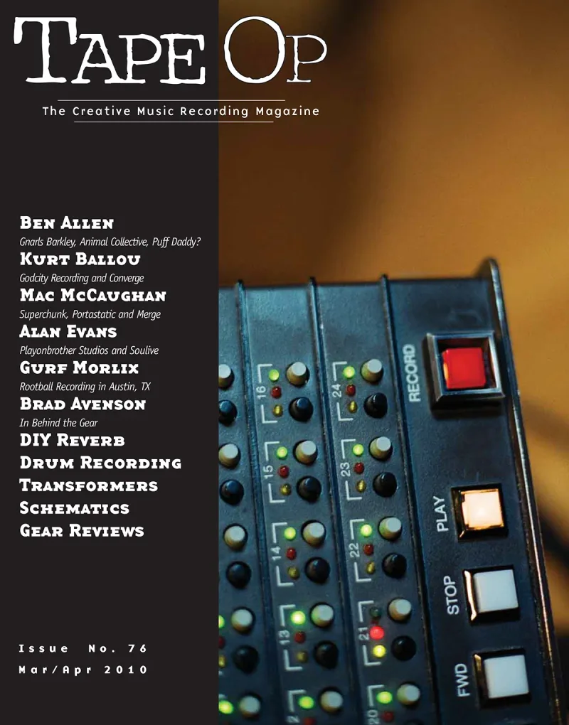 Tape Op Magazine Issue #76 Cover