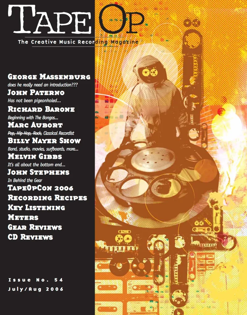 Tape Op Magazine Issue #54 Cover