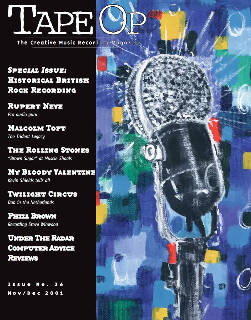 Tape Op Magazine Issue #26 Cover