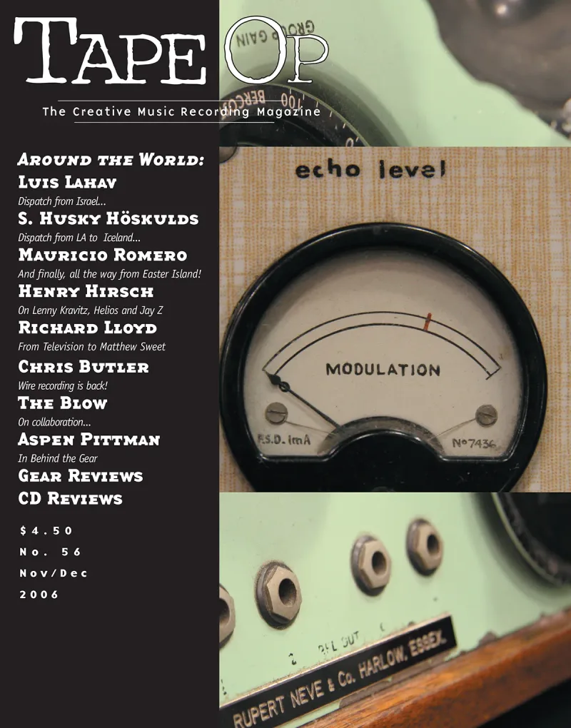 Tape Op Magazine Issue #56 Cover