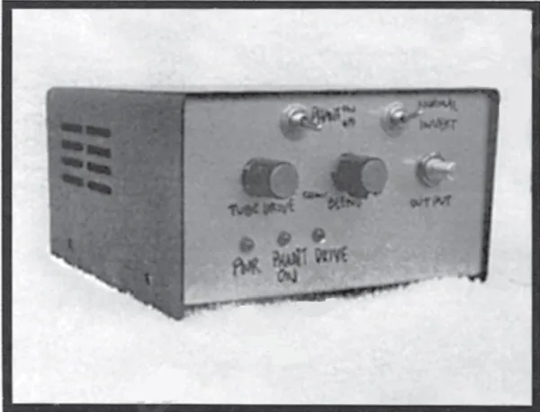 PAIA mic preamp mounted in rack enclosure