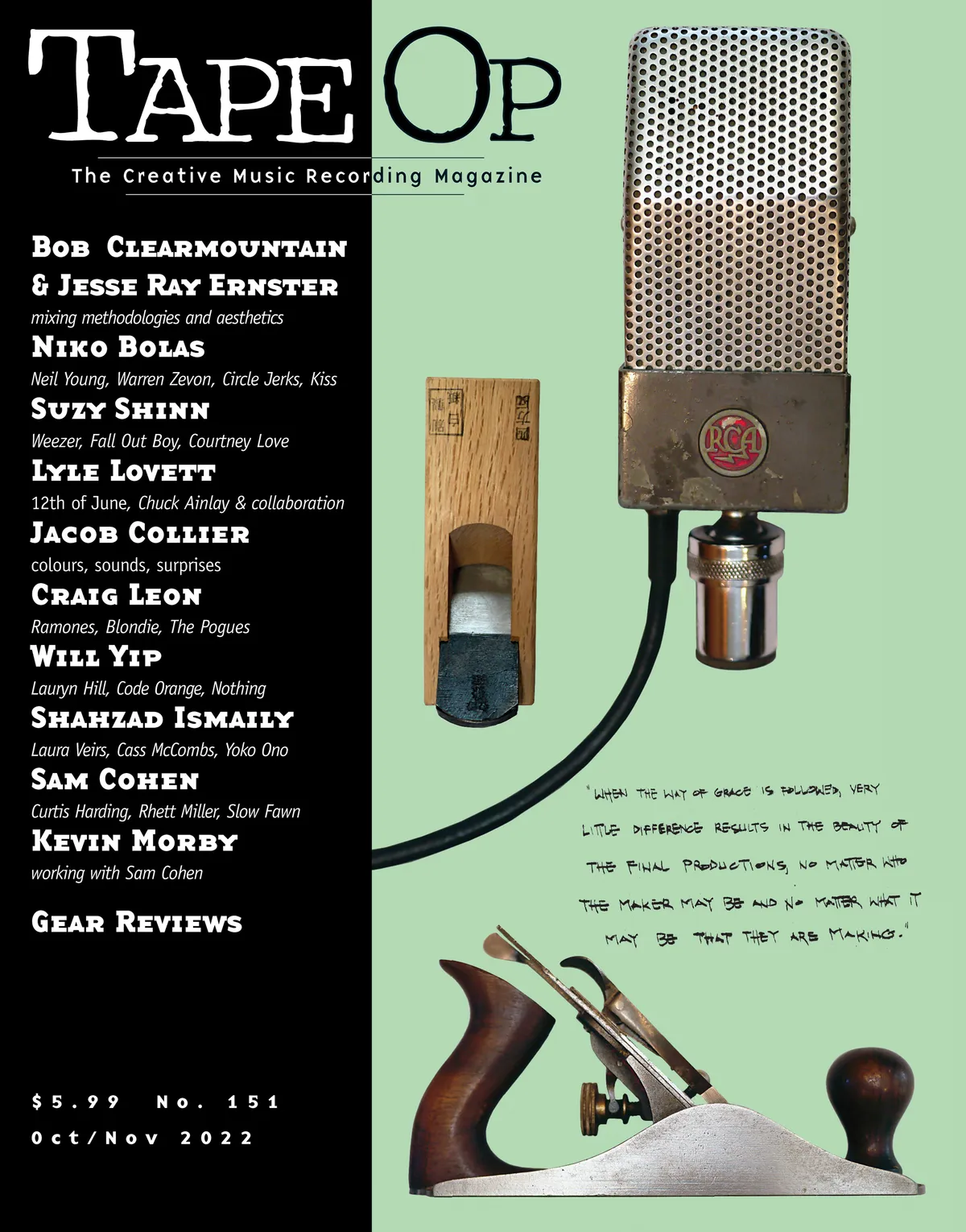 Tape Op Magazine Issue #151