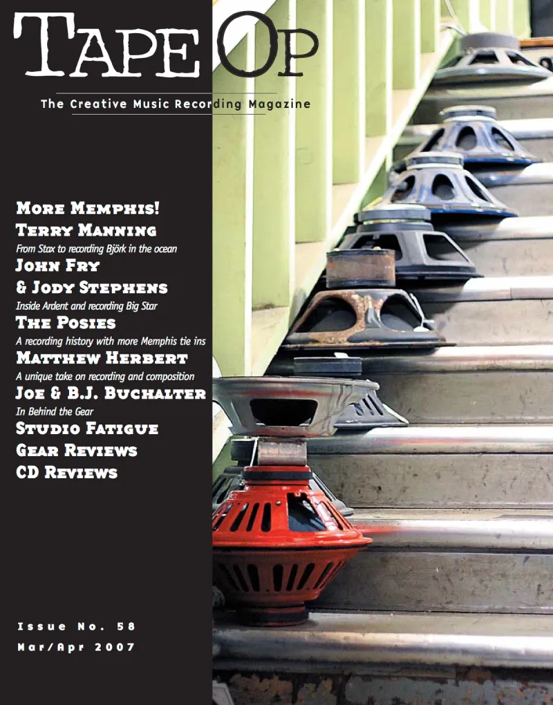 Tape Op Magazine Issue #58 Cover