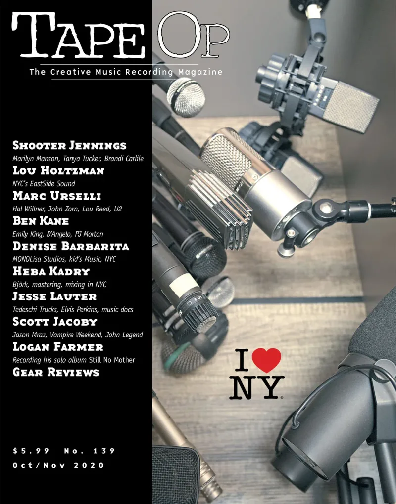 Tape Op Magazine Issue #139 Cover