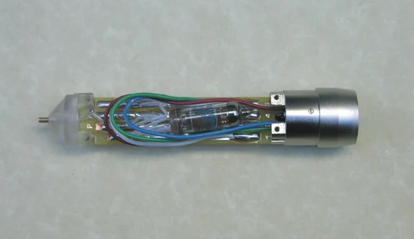 Interior view of microphone