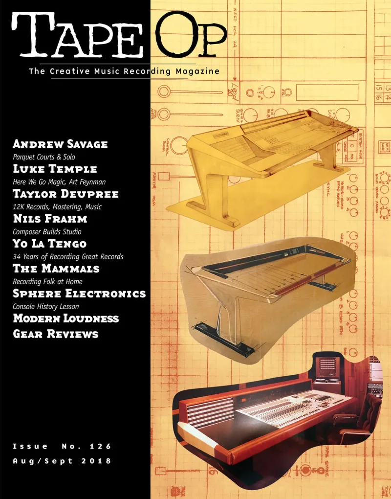 Tape Op Magazine Issue #126 Cover