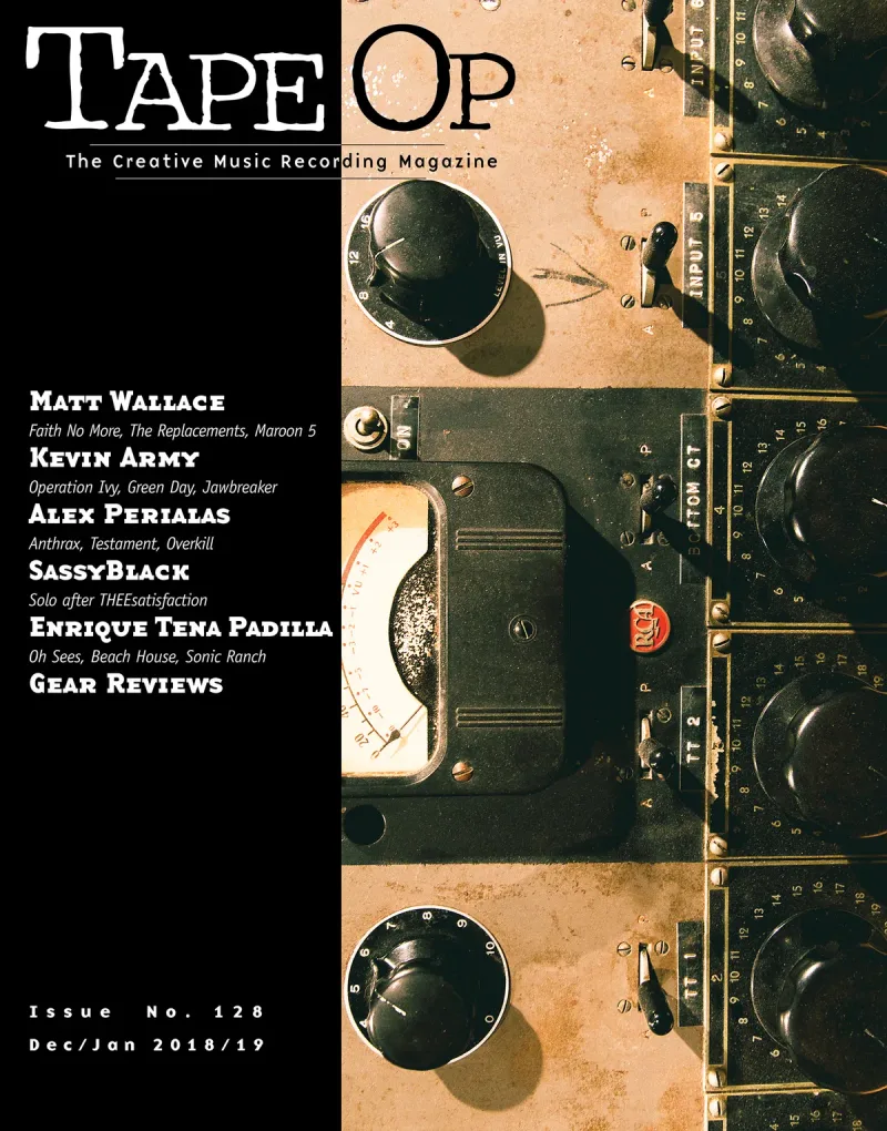 Tape Op Magazine Issue #128 Cover