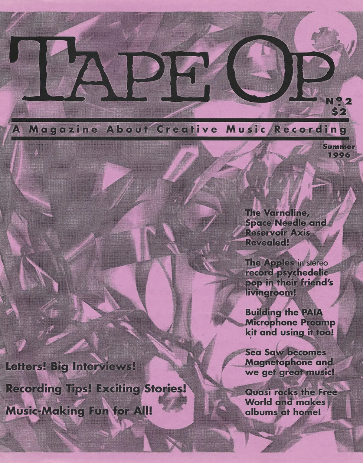Tape Op Magazine Issue #2 Cover