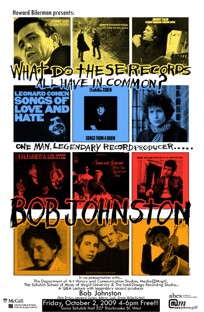 Bob Johnston live interview in Montreal October 2nd